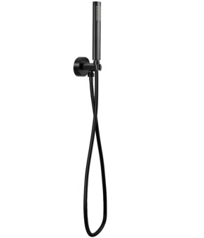 Душевой гарнитур скрытого монтажа REA OVAL BLACK + BOX черный