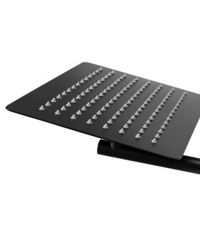 Душевой гарнитур скрытого монтажа REA OVAL BLACK + BOX черный