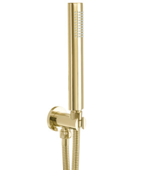 Душевой гарнитур скрытого монтажа REA OVAL GOLD + BOX золотой