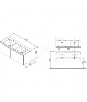 Шкафчик под умывальник Ravak Classic SD 1300 X000000422