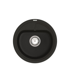 Кухонная мойка VANKOR Polo PMR 01.45 Black + сифон VANKOR