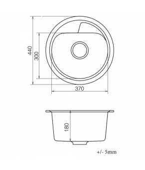 Кухонная мойка VANKOR Polo PMR 01.45 Gray + сифон VANKOR