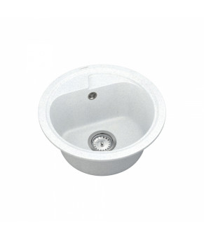 Кухонная мойка VANKOR Polo PMR 01.45 White Stone + сифон VANKOR