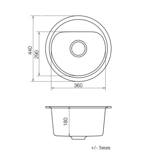 Кухонная мойка VANKOR Lira LMR 01.44 Black