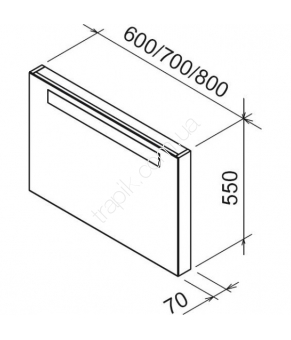Зеркало Ravak Classic 600 X000000307 Береза