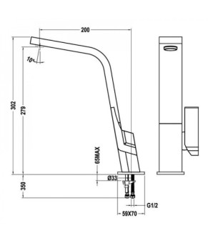 Смеситель Teka Icon H IC 915 33915020N