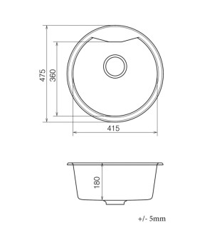 Кухонна мийка VANKOR Vena VMR 01.48 Black