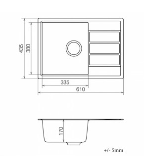 Кухонная мойка VANKOR Easy EMP 02.62 Beige