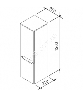 Боковой пенал Ravak Classic SB 350 X000000356 Белый