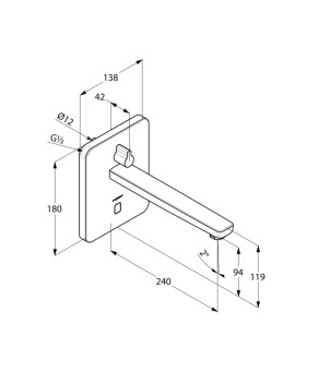 Сенсорный смеситель KLUDI ZENTA 3840005 