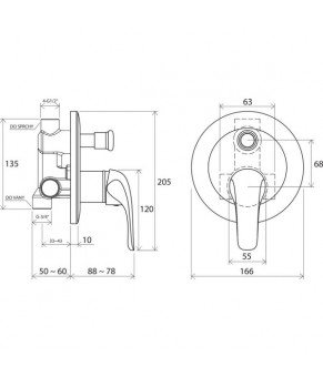 Смеситель Ravak Rosa RS 061 00 X070014