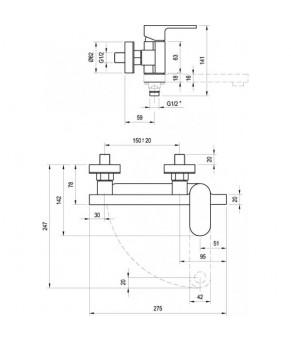 Смеситель Ravak Chrome CR 022 00 X070042