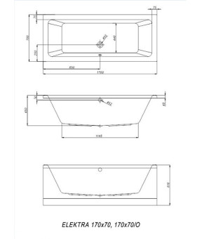 Боковая панель для ванны Kolpa-san Elektra 170x70  704713
