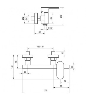 Смеситель Ravak Chrome CR 032 00 X070043