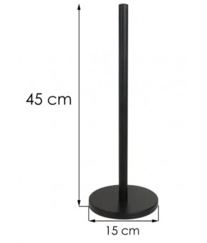Стойка держатель для туалетной бумаги Yoka SP1 BLACK черная