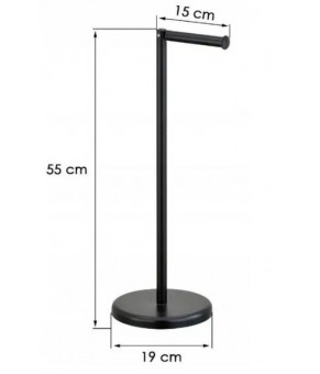 Стойка держатель для туалетной бумаги Yoka SP5 BLACK черная