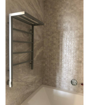 Полотенцесушитель Genesis-Aqua Prima 80x53 см Рубиново-красный