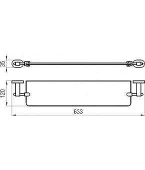 Полка Ravak Chrome CR 500 X07P195