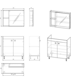 Комплект мебели RJ ATLANT RJ02801OK