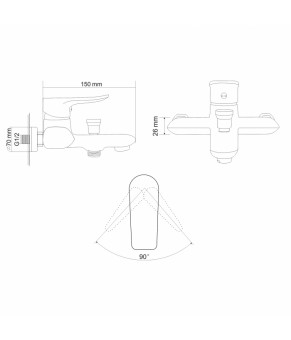 Смеситель RJ VELUM RBZ082-3