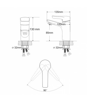 Смеситель RJ VELUM RBZ082-1