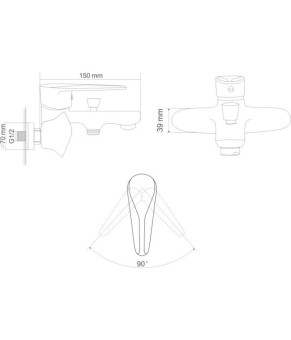 Смеситель RJ TULIP RBZ081-3