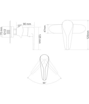 Смеситель RJ TULIP RBZ081-5