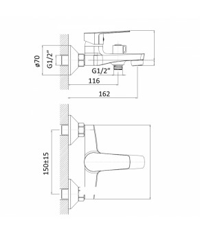 Змішувач RJ LOTUS RBZZ002-3