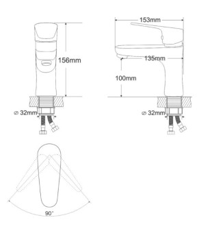 Смеситель RJ BUTTERFLY RBZ074-1