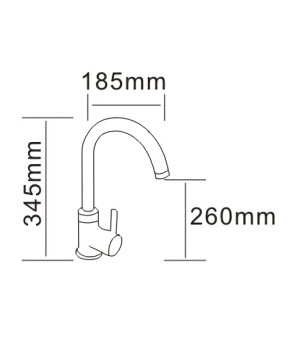 Смеситель RJ RAINBOW RBZ222-8MN