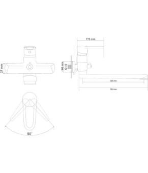 Смеситель RJ KINK RBZZ003-9B
