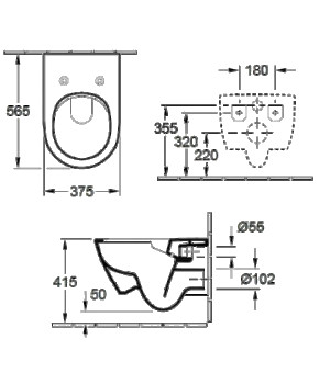 Унитаз Villeroy and Boch SUBWAY 2 0 арт 5614R201