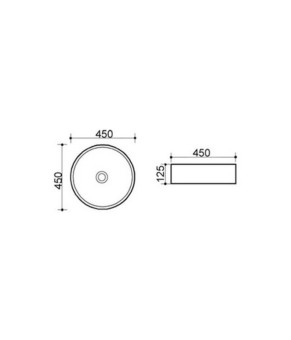 Раковина Q-tap Kalao WHI 4115/F008