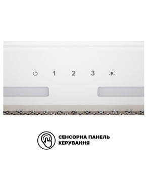Вытяжка INTERLINE SWAY WH A/60 GL/S