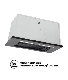 Витяжка INTERLINE SWAY BL A/60 GL/S
