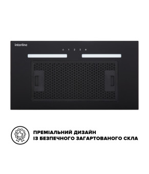 Витяжка INTERLINE SWAY BL A/60 GL/S
