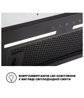 Витяжка INTERLINE SWAY BL A/60 GL/S