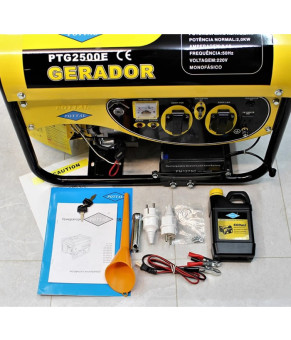 Генератор профессиональный со стартером и медной обмоткой Pottal PTG2500E 2,2 кВт