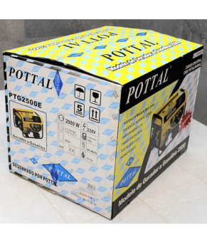 Генератор профессиональный со стартером и медной обмоткой Pottal PTG2500E 2,2 кВт