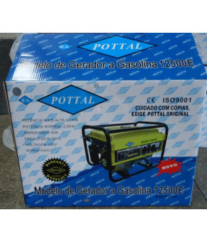 Бензиновый генератор с стартером и медной обмоткой POTTAL PLG12500E 2,5 кВт