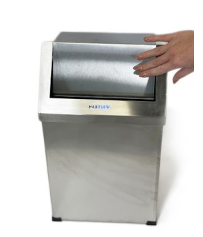 Прямоугольное мусорное ведро с поворотной крышкой Maxiflow 7 L, 15x17x27 cm 4508.1528S.430.07