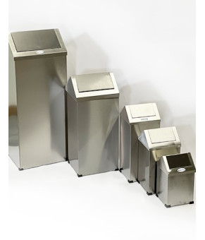 Прямоугольное мусорное ведро с поворотной крышкой Maxiflow 80 L, 30x35x90 cm 4508.3089S.430.80