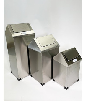 Прямоугольное мусорное ведро с поворотной крышкой Maxiflow 25 L, 24x28x50 cm 4508.2448S.430.25