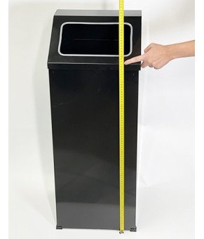 Прямокутне відро для сміття з відкритою кришкою Maxiflow 80 L, 30x35x90 cm 4508.1839S.430.11