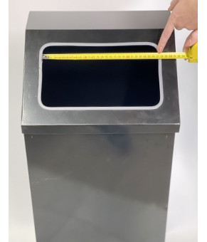 Прямокутне відро для сміття з відкритою кришкою Maxiflow 80 L, 30x35x90 cm 4508.1839S.430.11