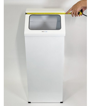 Прямокутне відро для сміття з відкритою кришкою Maxiflow 80 L, 30x35x90 cm 4508.1839S.430.11