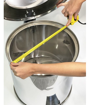 Бак промисловий з педаллю Maxiflow 50L, 40x47 cm 4515.4045S.430.50