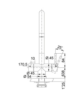 Кухонный смеситель с подключением к фильтру воды Franke Eos Clear Water (120.0179.979) Нержавеющая сталь полированная
