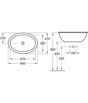 Умывальник Villeroy and Boch Loop and Friends 61553001