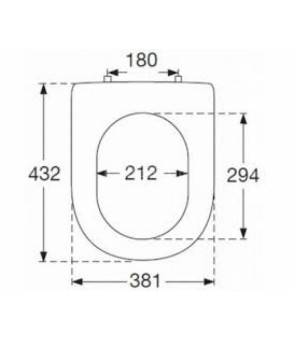 Сидение Villeroy and Boch Sentique 98M8S101